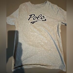 Polo T-Shirt. Youth L. Grey.